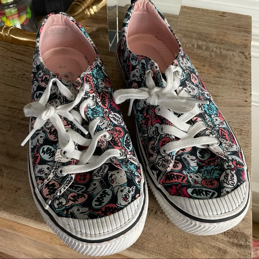 Sketchers BOB for dogs memory foam canvas sneakers - Picture 1 of 13